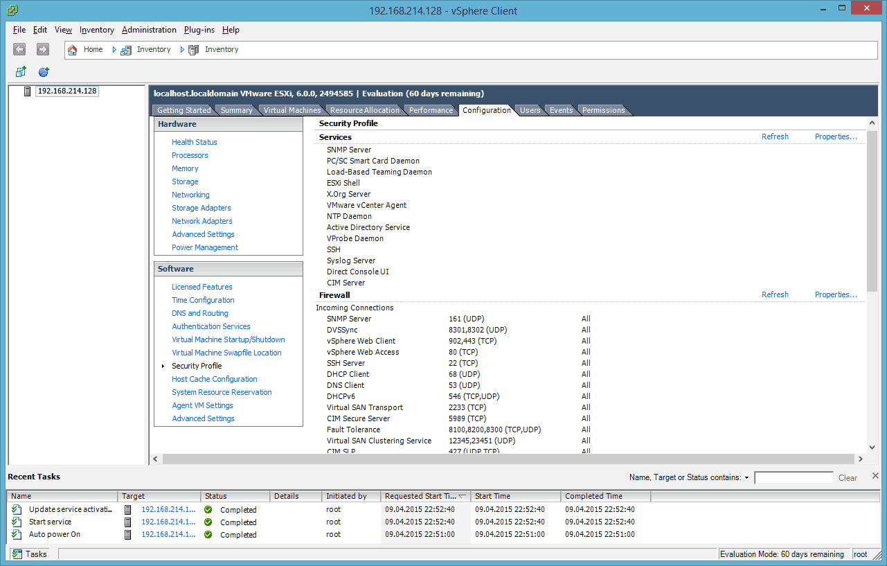 vmware esxi 6.0 client